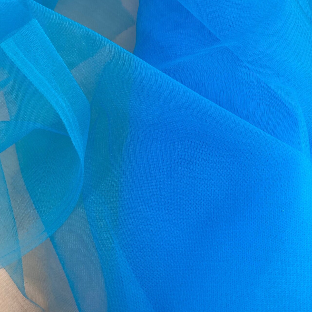 1 Yard 2-Way Stretch Nylon Net Mesh Fabric, 60" Width Lightweight Sheer Mesh for Gowns, Dancewear & Costumes